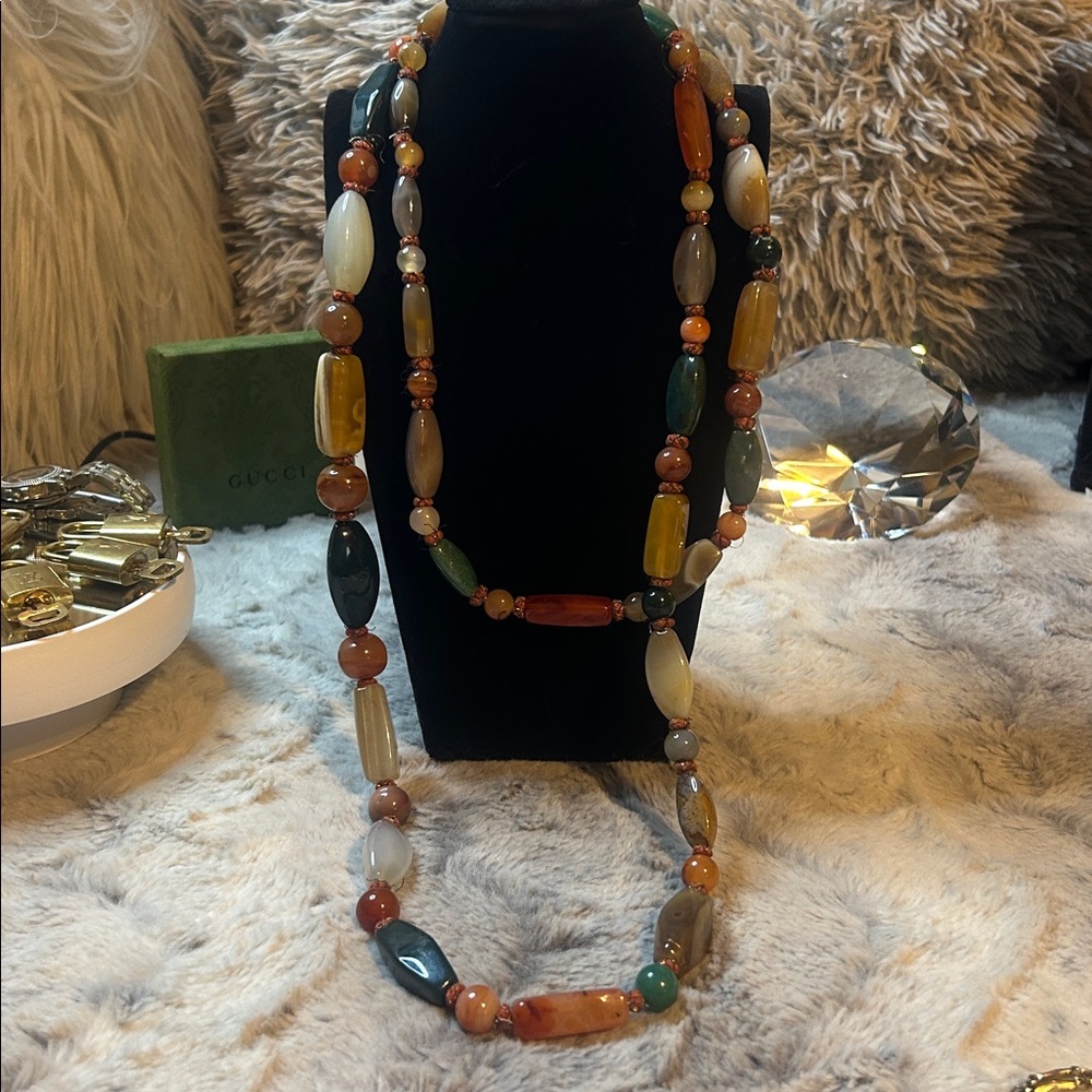 Boho beggar bead Infiniti necklace